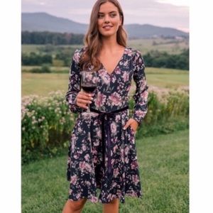 Gal Meets Glam Purple Floral Dress size 4